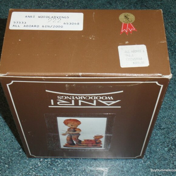 ANRI SARAH KAY VALENTINE "All Aboard" VINTAGE 7" FIGURINE ITALY WITH BOX - RARE! - Picture 2 of 10